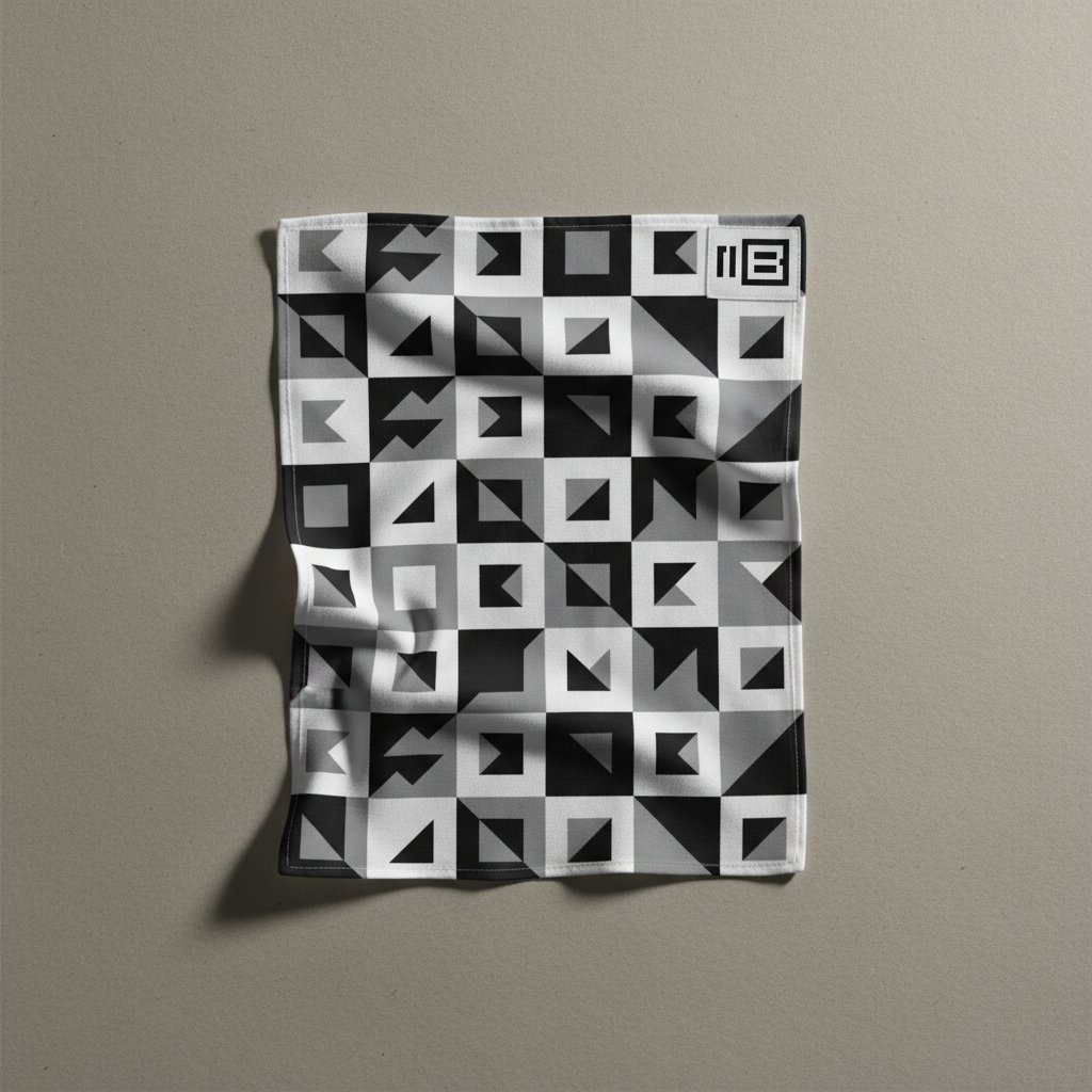 Bandana fully printed with monogram pattern