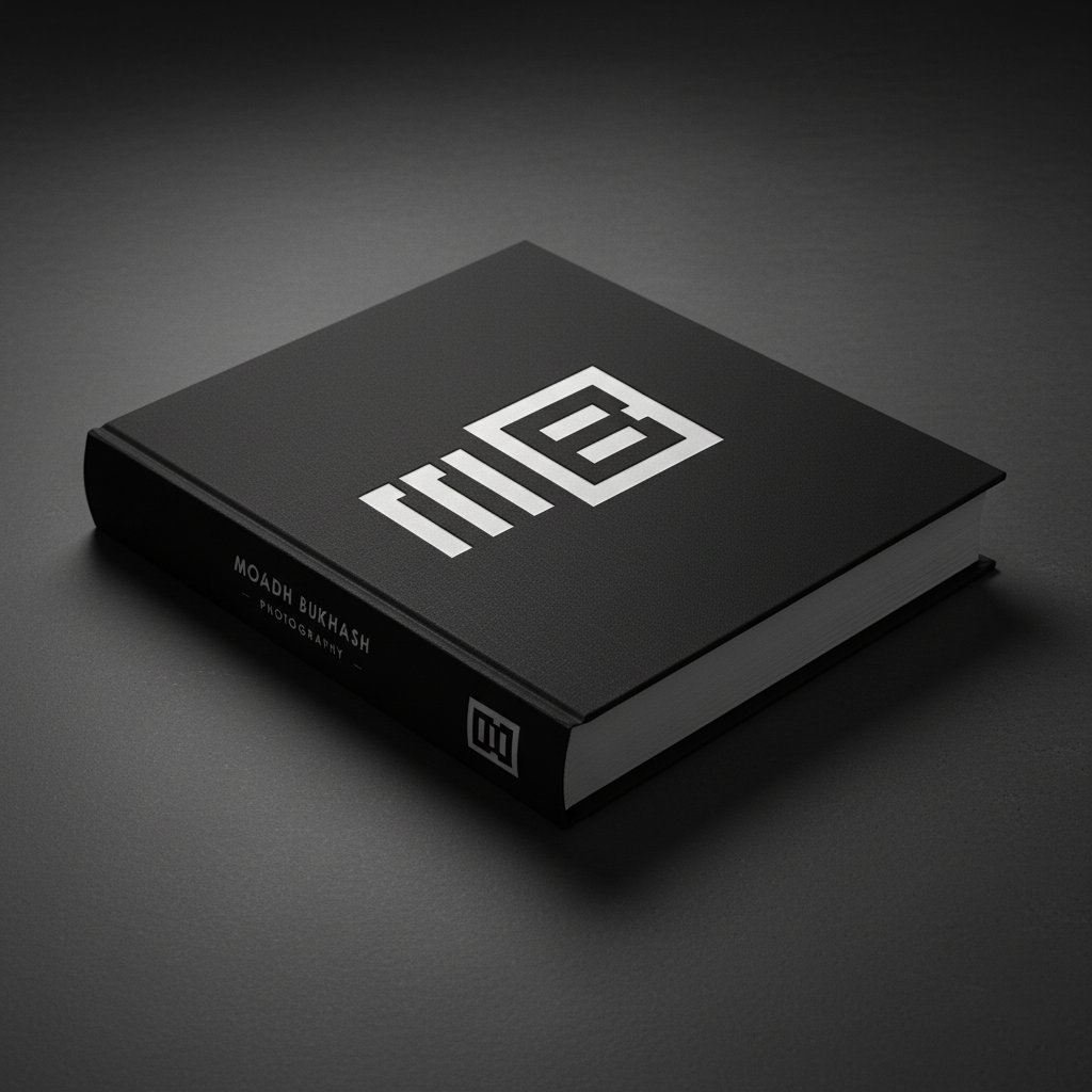 Hardcover photo book with debossed logomark