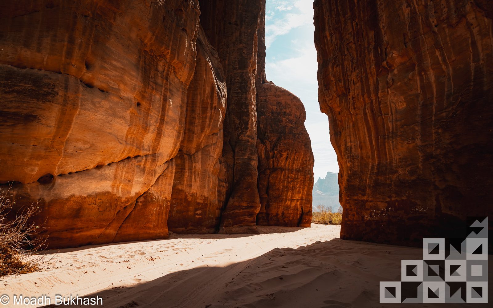 Canyon walls and rock formation at scale